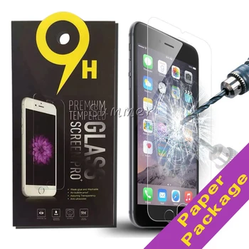 

Tempered Glass screen protectors for iphone 6S plus Premium Real Film Screen Protector for iphone 6 iphone 5S 5 paper package