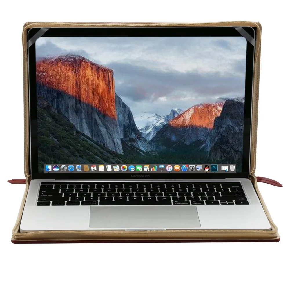 Чехол Mosiso из искусственной кожи для ноутбука MacBook Air 13 Pro 15 дюймов с сенсорной
