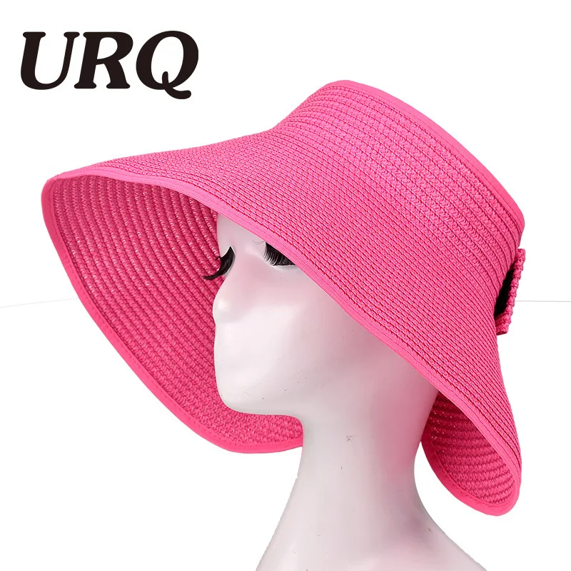 Солнцезащитный козырек, пляжные шляпы, женские козырьки, складные, широкие, женские, летние, Женская Солнцезащитная шляпа, шляпы, летние