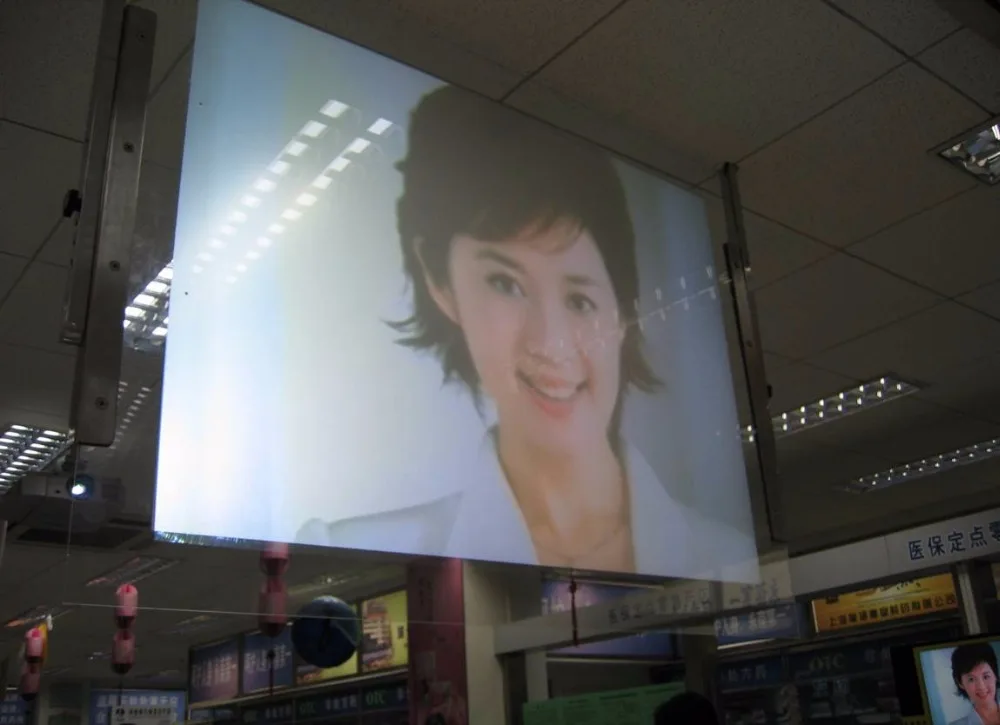 1.524M*4M White film 3d holographic rear projector film,Rear projection foil, Rear projection screen