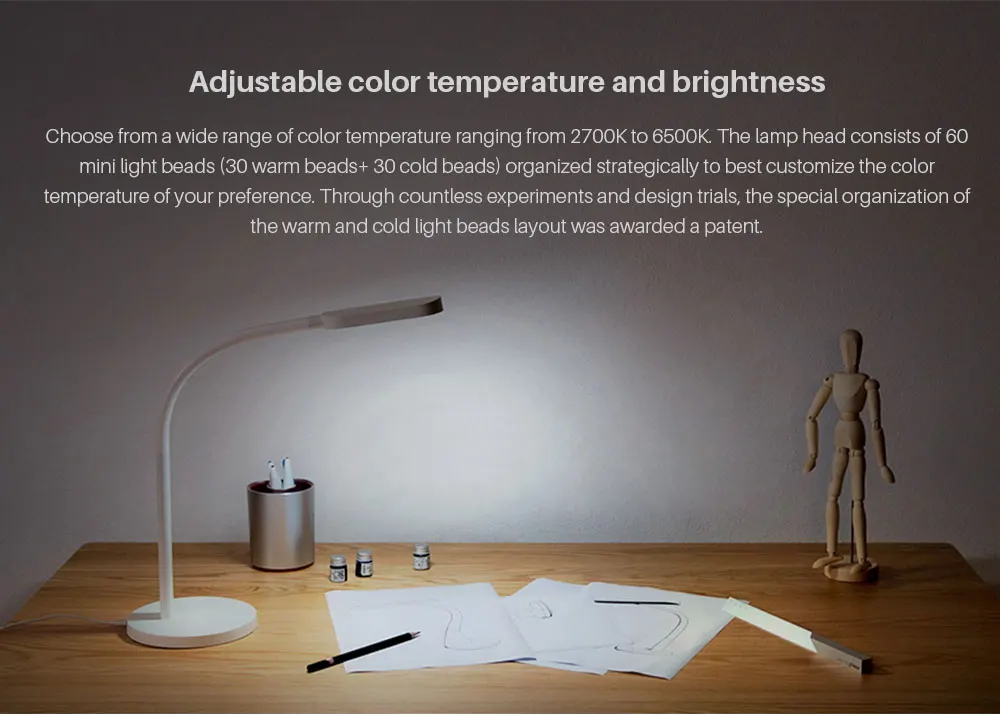 Xiaomi Lamp Yeelight Lamp Desk Lamp Smart Touch Adjust Color Temperature Brightness For Xiaomi Mijia Smart Home Foldable