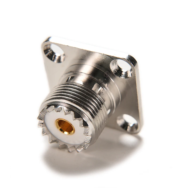 1 шт. разъем для паяльной панели So239 Uhf 4 отверстия 25 мм|connector panel mount|connector jackconnector female