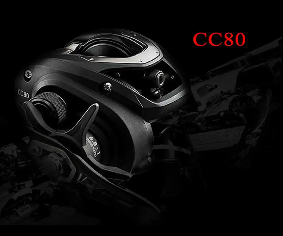 Carretel de Pesca de Arremesso Resistência de Projeto do Corpo Corpo sem Problemas Nova Daiwa Cr80 e cc80 7 kg Poder 195g Peso Leve Reduzir Resistência sem Problemas 7 Nova daiwa cr80 cc80 carretel de pesca