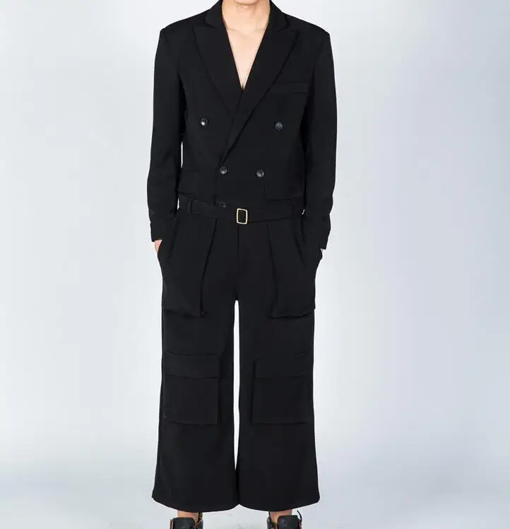 Мужской комбинезон свободного покроя с девятью брюками|fashion pants|pants fashionpants pants |
