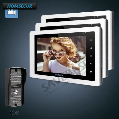 

HOMSECUR 7" Wired Video Door Phone Intercom System with One Button Unlock 1C3M