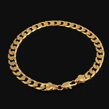 Горячая Распродажа позолоченный браслет для женщин и мужчин модный подарок