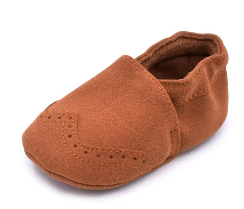 Hot sale Flock leather Baby shoes Infants Toddler baby moccasins