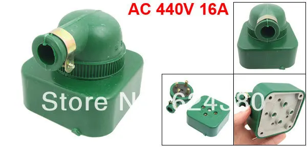 AC 440V 16A 25A Green Round Pin Three 3 Phase Four 4 Wire 3P4W 3P 4W Rewireable Industrial Plug Socket Set|set 4|set 3set green - AliExpress