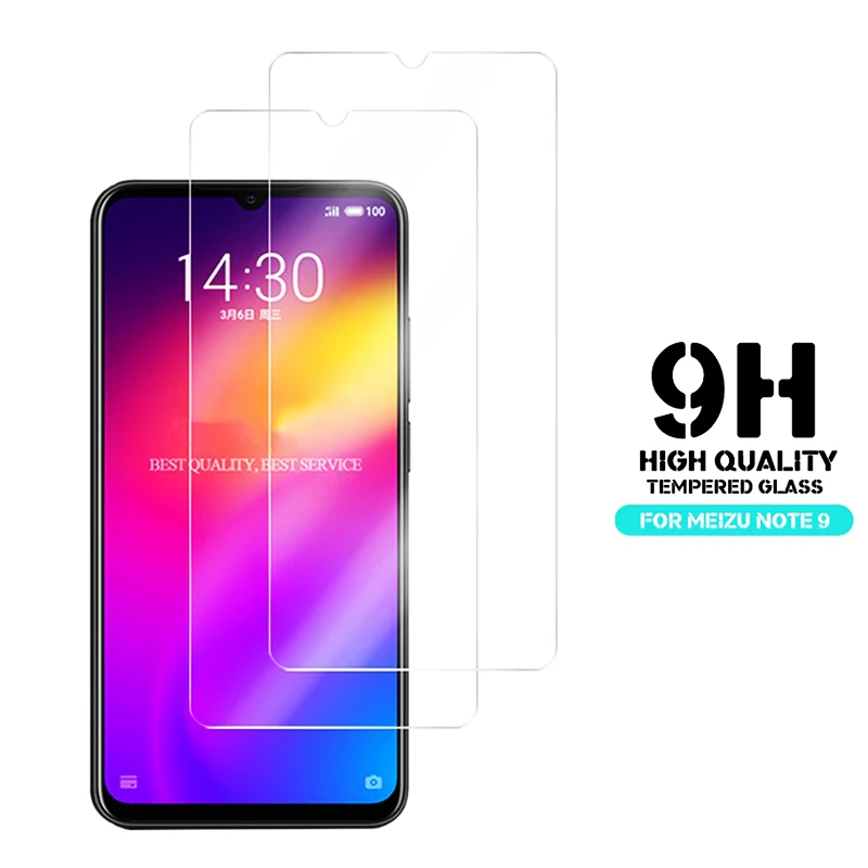 2PCS-Tempered-Glass-For-Meizu-Note-9-Glass-Screen-Protector-2-5D-9H-Premium-Tempered-Glass