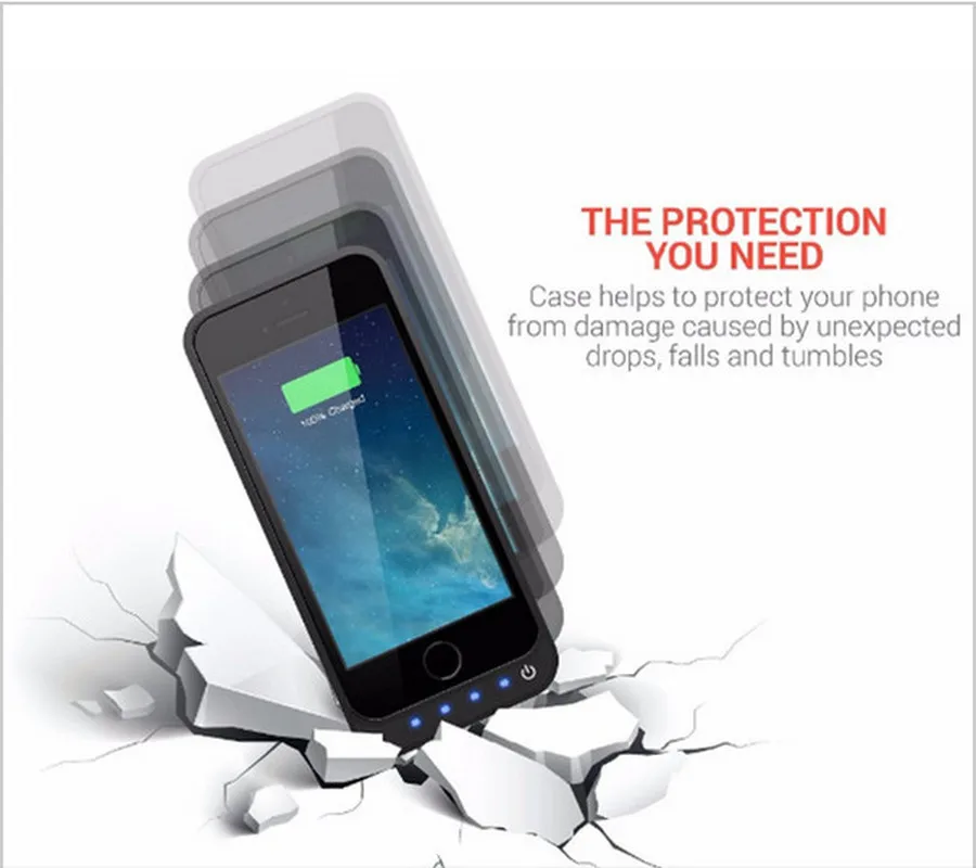 NENG 4200 мАч Внешний аккумулятор для зарядки iPhone 5 5s 5c SE внешний резервный с
