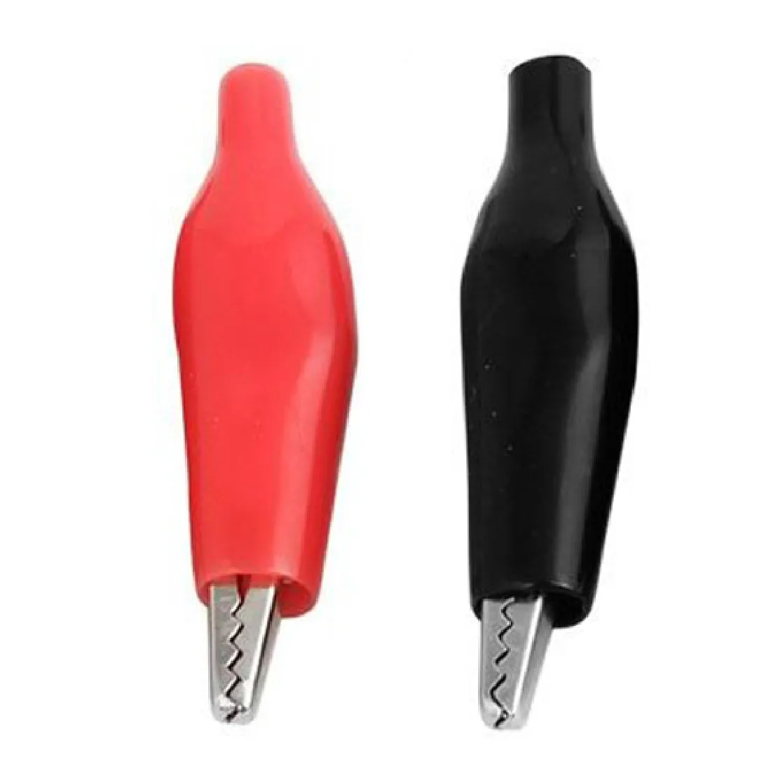 

28MM Metal Alligator Clip G98 Crocodile Electrical Clamp for Testing Probe Meter Black and Red With Plastic Boot 20pcs/lot