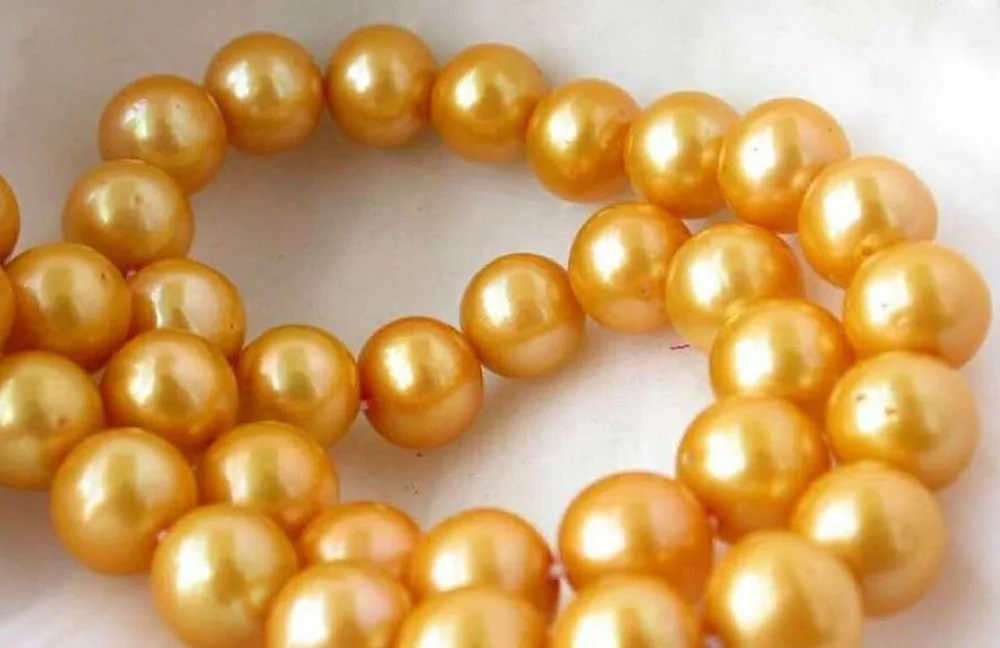 

Free Shipping >>> BEST SOUTH SEA 18" 9-10MM GOLD NATURAL PEARL NECKLACE 14K YELLOW GOLDEN CLASP