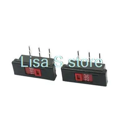 2Pcs AC115V-230V 3-Pin 2 Position SPDT 1NO 1NC 90 Degree Rectangle Slide Switch |