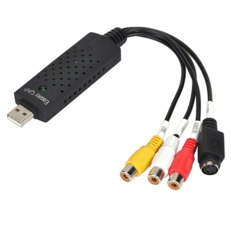 USB2.0 Audio Video Capture Card Adapter Easy to cap for NTSC/PAL VHS To DVD Video Signal Converter For Win7/8/XP/Vista 4.8