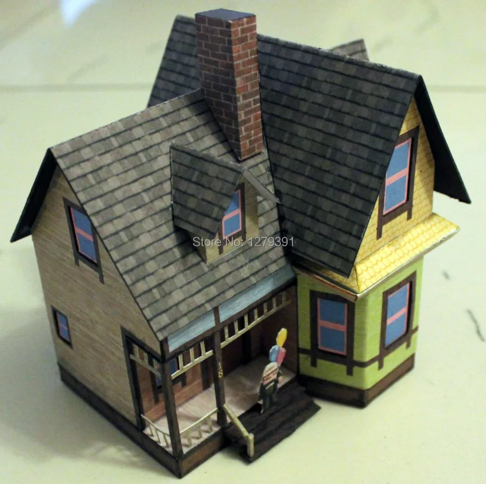 free shipping 1 87 ho architecture papermodel kit carl s house of