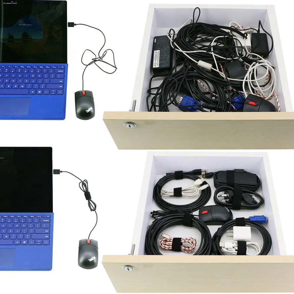 50pcs Cable Ties Reusable Fastening Wire Organizer Cord Rope Holder Winder USB Charger Cable Management Protector Accessories (7)