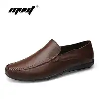 Hollow Out Breathable Cowhide Men Flats Shoes Full Leather Plus Size Fashion Shoes Men Loafers Moccasins Casual Shoes Men