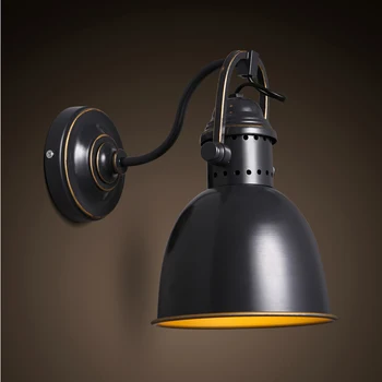 

Classic Country Style Industrial Loft Wall Lamp. living room aisle staircase wall sconce Beautiful and simple iron wall Light