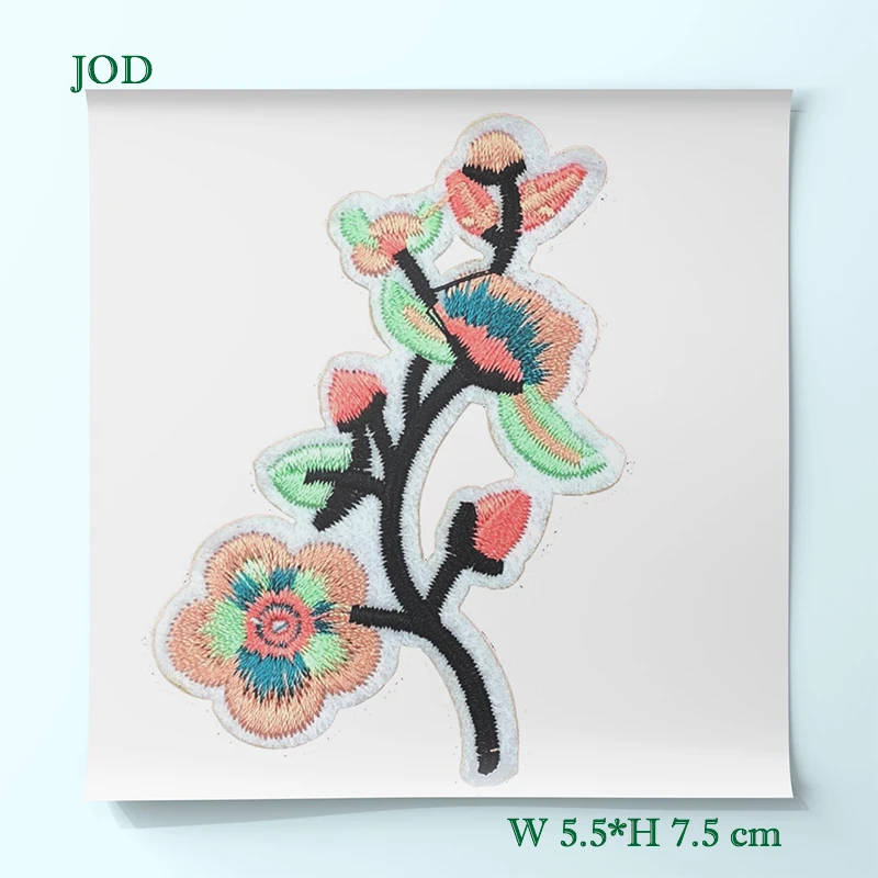  5.5*7.5cm Decorative Flower Iron on Patches for Clothing Applique Patch Embroidery Stickers