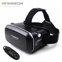 Vr shinecon realidad virtual 3d película juego inteligente 3d gafas casco 3 d vr cartón 4.7-6 “Smart Phone + Bluetooth Controlador