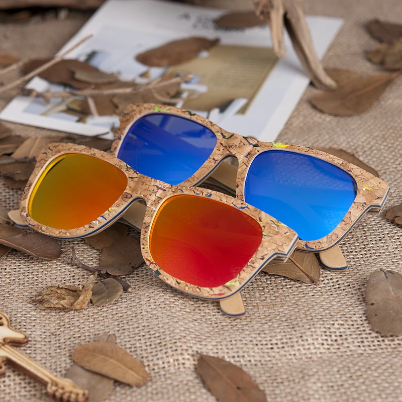 BOBO BIRD брендовая с деревянной солнцезащитные очки для женщин и мужчин Роскошные поляризованные цветные солнцезащитные очки ретро с памятным подарком для дропшиппинг AG021