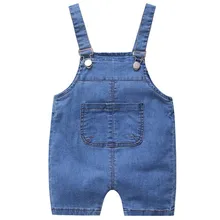 Рост 80-100 см, новинка года, Летний джинсовый комбинезон для маленьких мальчиков модные стильные короткие джинсовые брюки для маленьких мальчиков детские джинсовые комбинезоны детские джинсы