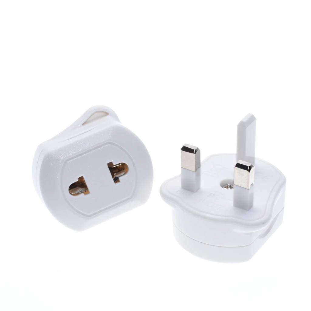 Shaver Plug Adaptor Shaving Toothbrush Adapter Epilators Bathroom UK To 2 Pin 3 EU plug to UK outdoor AC Power Adapter