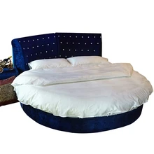 4 шт набор простыней для отелей из хлопка+ круглая покрывало для кровати, набор постельных принадлежностей, настраиваемый матрац диаметр 200 см или 220 см