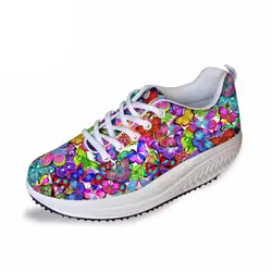 NOIDYDESIGNS/Женская обувь с объемным милым принтом бабочки, 2017 г., модная обувь для танцев, женская обувь, увеличивающая рост, на плоской