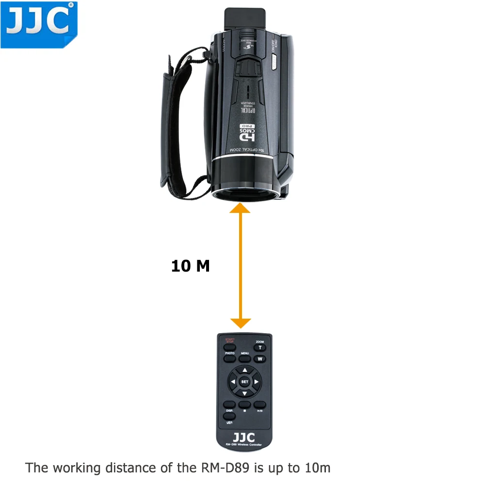 JJC wireless Remote Control for CANON VIXIA/LEGRIA HF G20 M50 M500 M52 M506 M52 M56 G10 H30 M40 M400 S20 S200 M32 M31 AS WL-D89