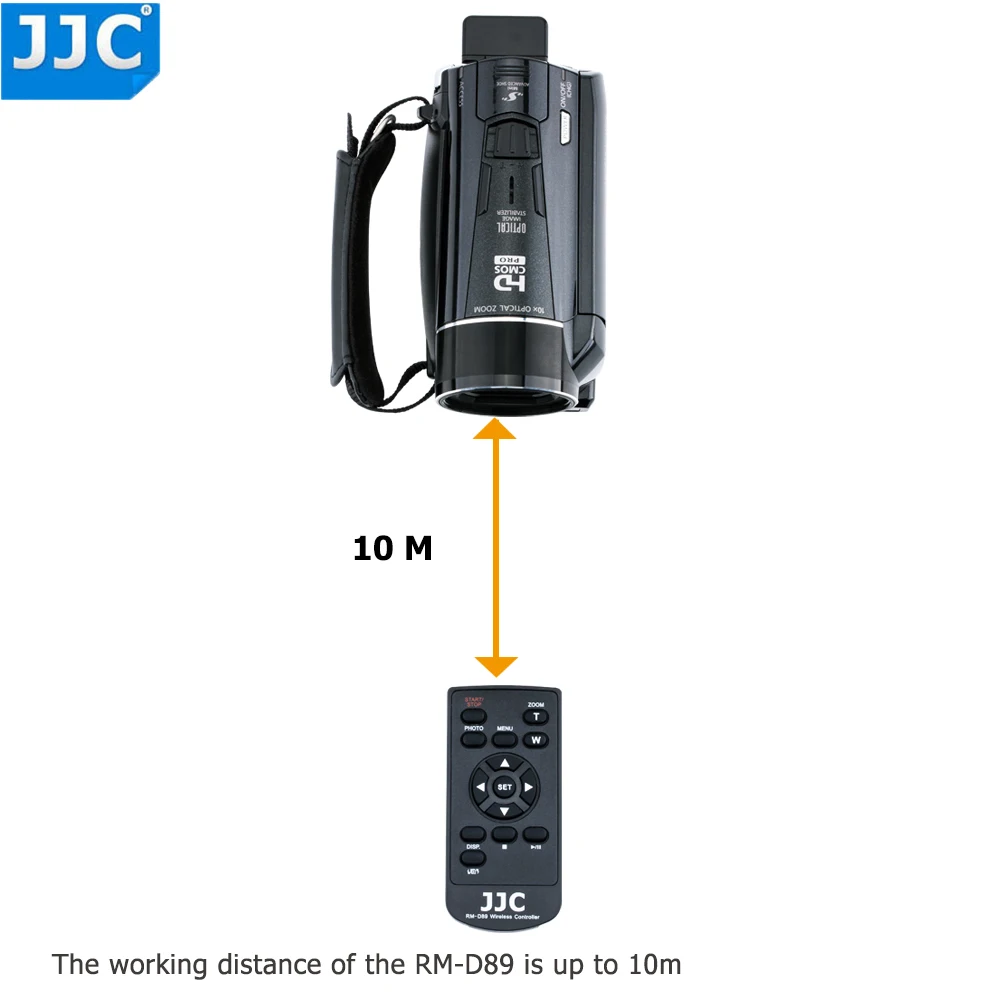 JJC беспроводной пульт дистанционного управления Управление для CANON VIXIA/LEGRIA HF G20 M50 M500 M52 M506 M52 M56 G10 H30 M40 M400 S20 S200 M32 M31 как WL-D89