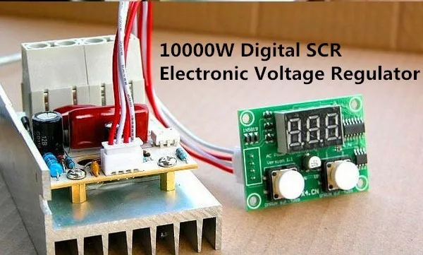 Ультра высокой мощности Ac220v 10000 Вт 80A цифровой SCR электронный регулятор
