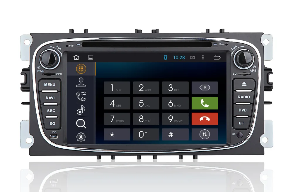 Cheap Android 7.1 Quad Core 2G RAM 7 inch 1024*600 For Ford Focus Mondeo C-max Galaxy Car dvd gps Radio Stereo Head Unit Audio player 3