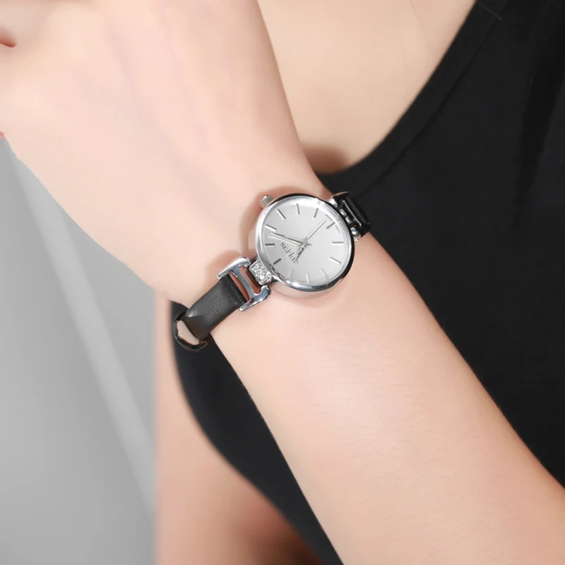 Julius бренд ретро кожаные часы Женские Простые маленький циферблат тонкий ремешок кварцевые платье наручные часы женские часы Reloj Mujer подарки