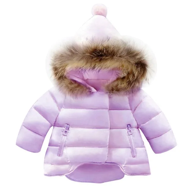 Детское пальто Зимние пальто для маленьких девочек пальто с длинными рукавами теплая плотная куртка с капюшоном для девочек, верхняя одежда флисовая одежда с рисунком - Цвет: 5
