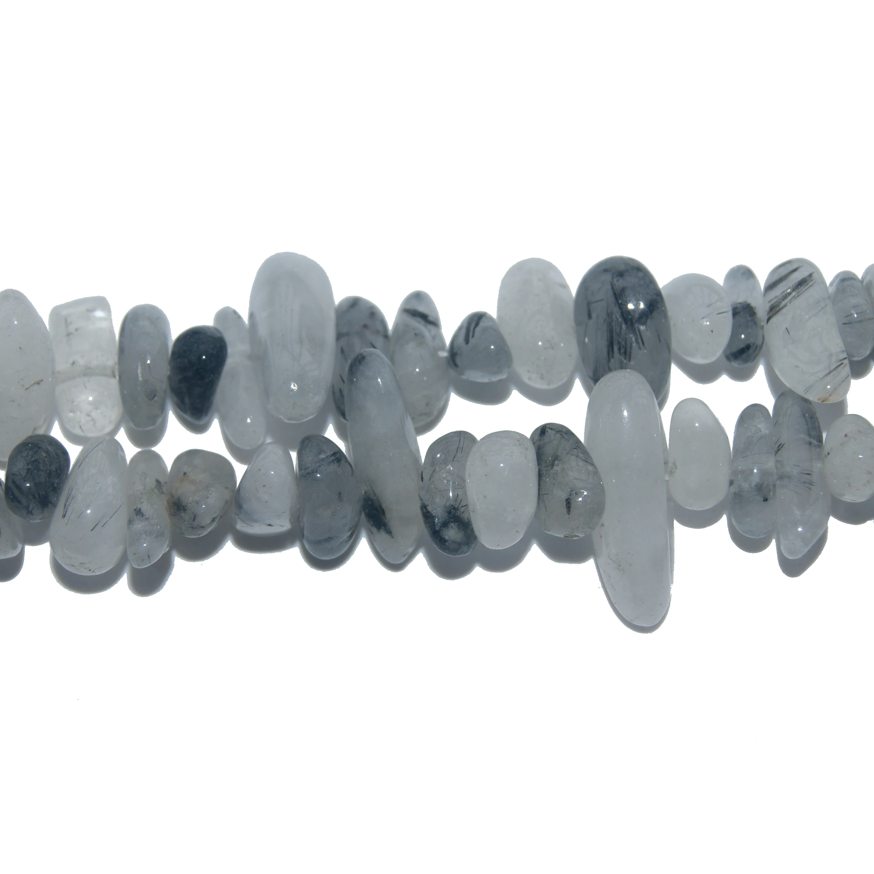 Оптовая продажа 12-18 мм натуральная черная рутилированная искусственная рукоятка