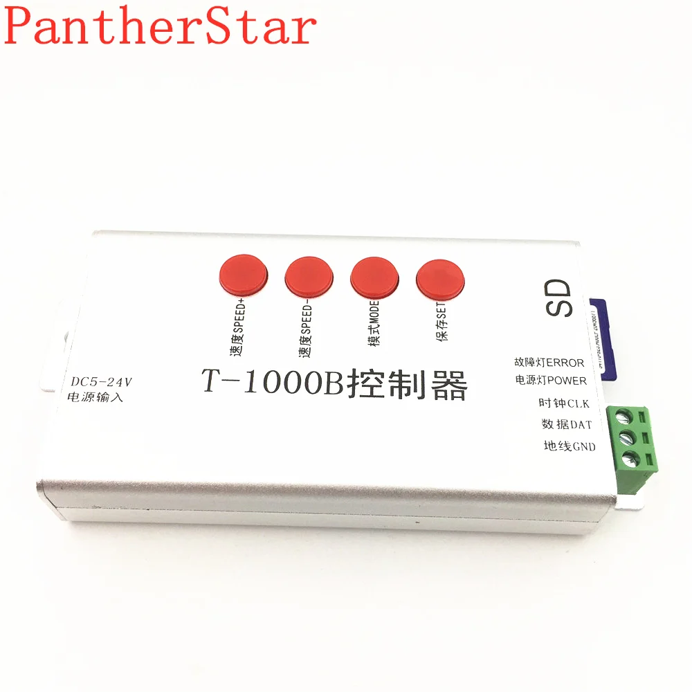 

DC5V-24V T1000B SD Card WS2801 WS2811 WS2812B LPD6803 8806 LED strip T-1000B DMX512 RGB Controller