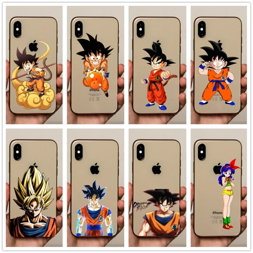 

Dragon Ball Z super Sayajin goku phone case Silicone For iPhone X XR XS MAX 7 8 6 6s Plus 5S 5 SE cute Fashion cartoon ps4 cover