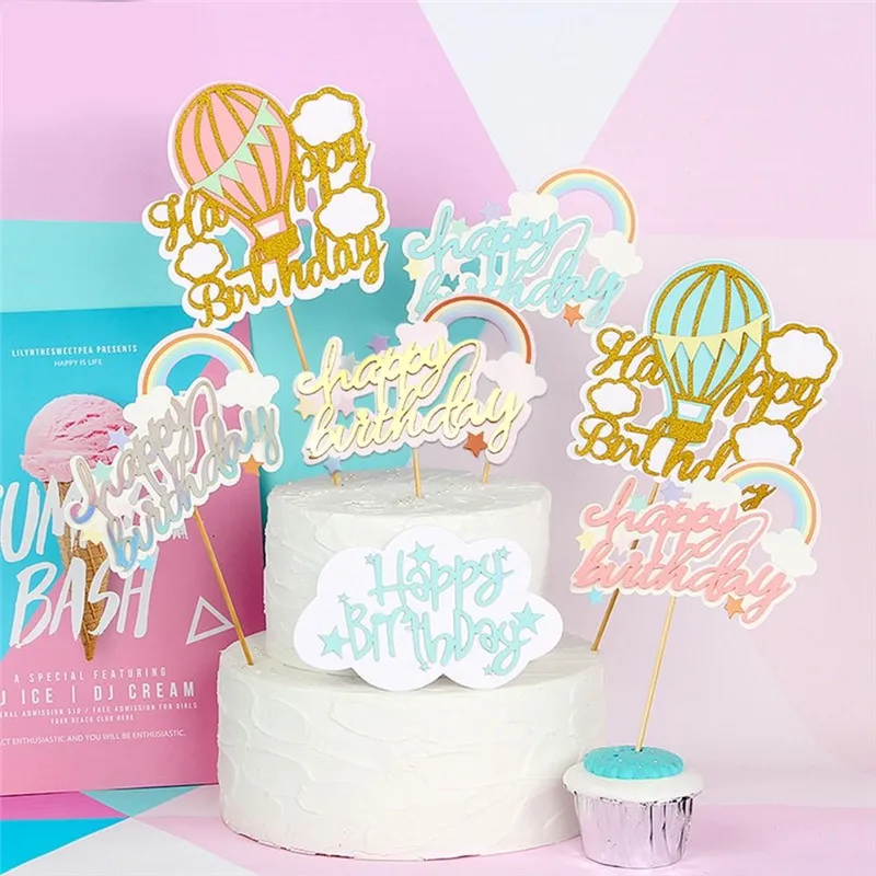 L54_Rainbow-Happy-Birthday-Cake-Topper-Hot-Air-Balloon-Decoration-Cake-Baby-Shower-One-Year-Party-Birthday (4)