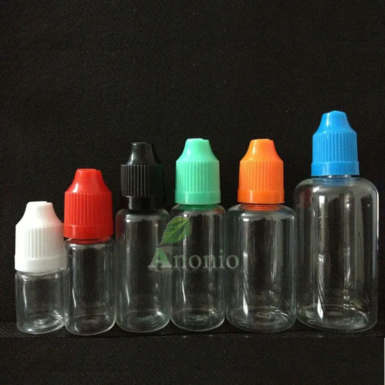 Wholesale 100pcs Empty PET 20ml Plastic Dropper Bottles With Childproof