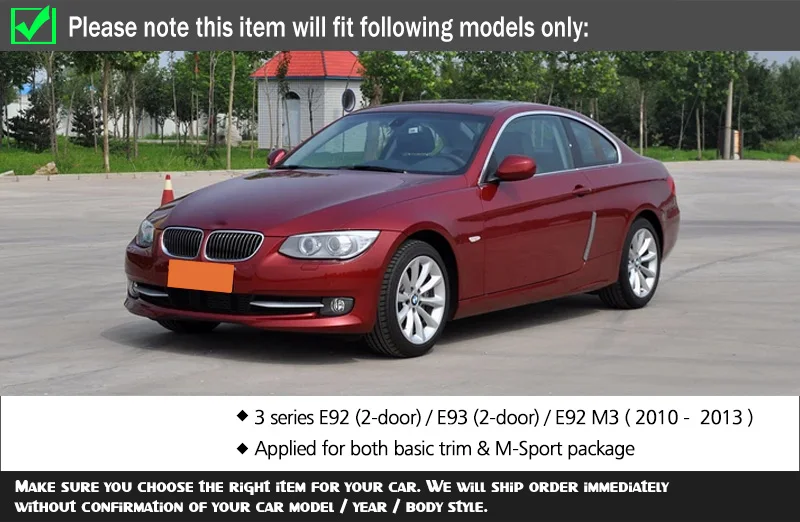 Для BMW E92 E93 Замена переднего бампера ноздри 3 серии 320i 328i 330i LCI 2010-2013 передняя решетка