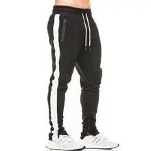 Осенние новые мужские спортивные залы тренировка хлопковые брюки повседневные модные спортивные брюки