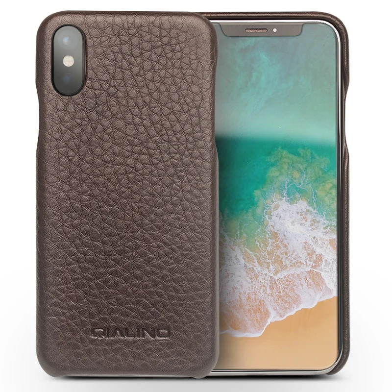 Акция чехол из натуральной кожи с полной лицевой поверхностью для iphone X телефона