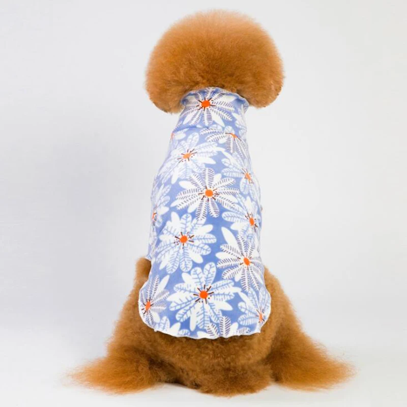 Рубашка для собак camiseta perro футболка с высоким воротником и йоркширским терьером
