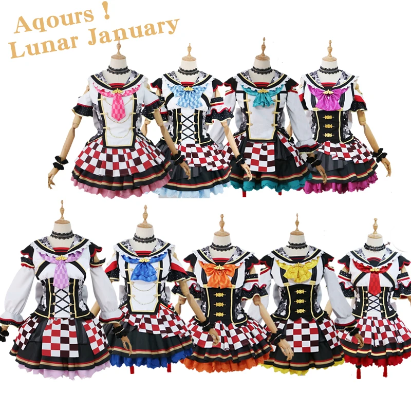 Женский костюм для косплея Love live Sunshine Aqours рубина танцевальный на Хэллоуин
