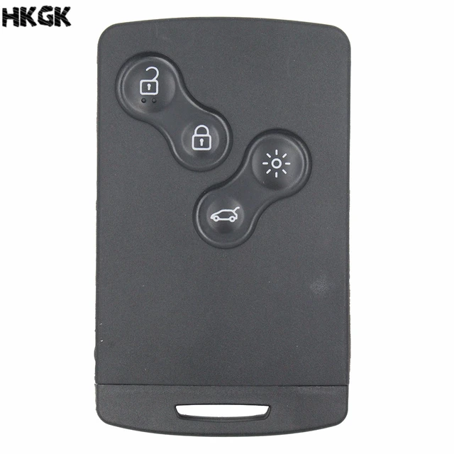 4 Button Remote Key Card Smart Car Key For Renault Megane 3 clio 4