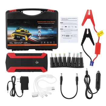 

Jump Starter 89800mAh Multifunction Car Charger Battery Jump Starter 4USB LED Light Auto Emergency Mobile Power Bank Kit 600A