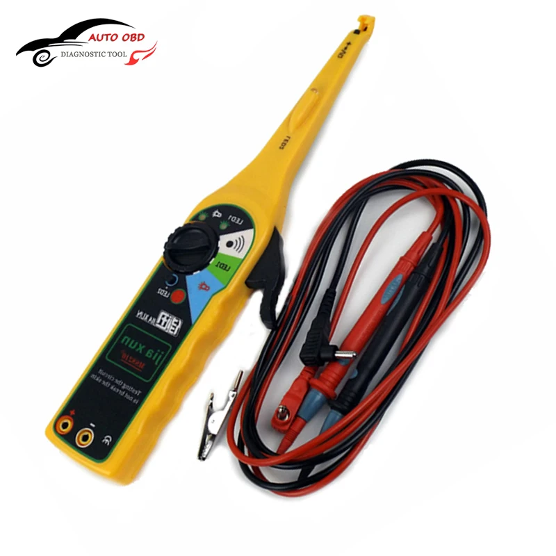 Yellow Multi function Auto Circuit Tester Multimeter Lamp Car Repair