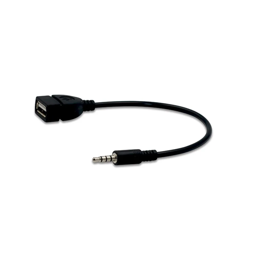 Высокое качество 3 5 мм штекер аудио разъем AUX USB 2 0 Тип Женский Адаптер конвертера