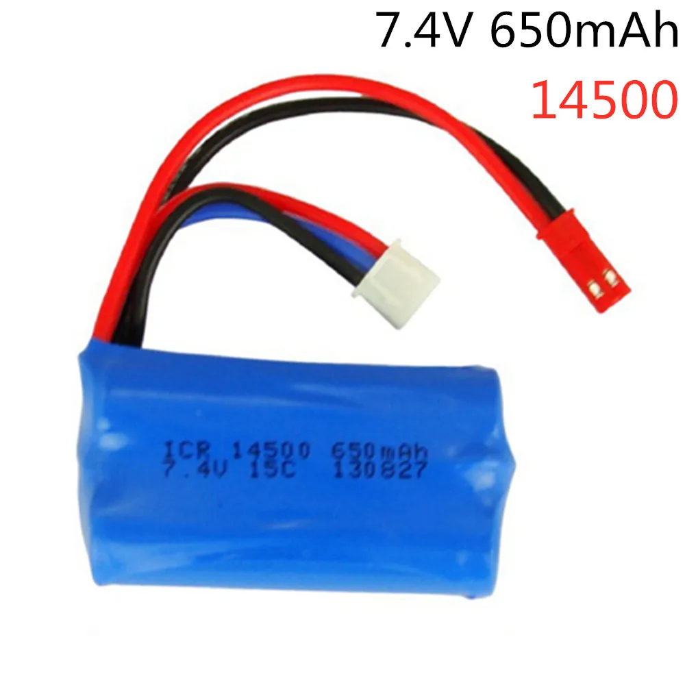 

7.4V 650mAH 14500 Lipo Battery For Syma F1 Remote control helicopter li-po 2s battery 650 mAH 7.4 V 14500 15C Toy Battery